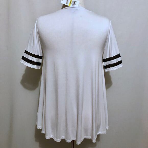 Bar III NWT Flowy White Short Sleeves Blouse Women Various - Picture 6 of 10